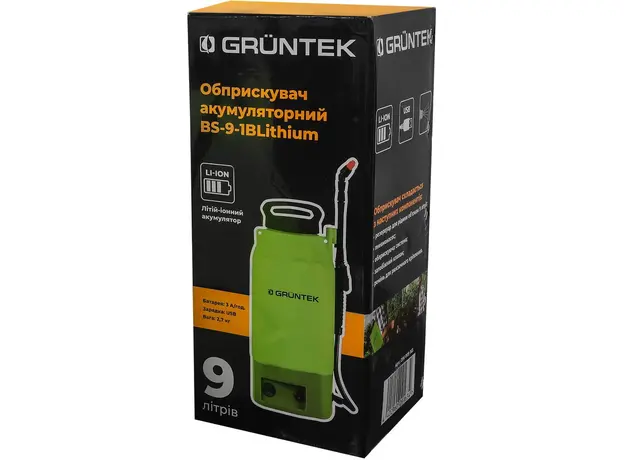 Опрыскиватель аккумуляторный Gruntek BS-9-3B Lithium (296009163) - изображение 5