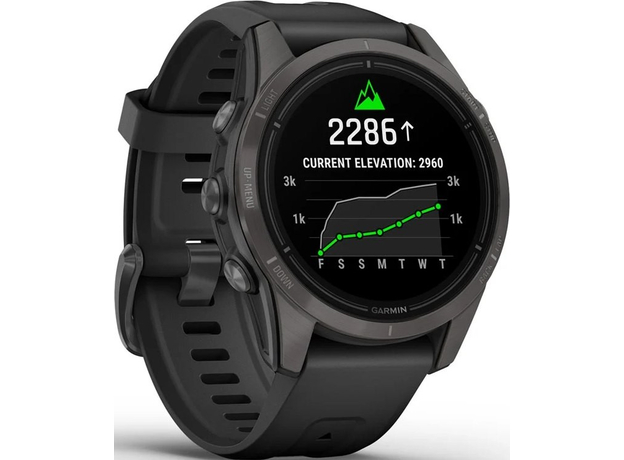 Смарт-часы Garmin Epix Pro (Gen 2) 42mm Sapphire Carbon Grey Dlc Titanium with Black Band (010-02802-15) - изображение 3