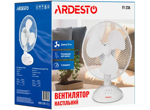 Вентилятор Ardesto FT-23A - изображение 10