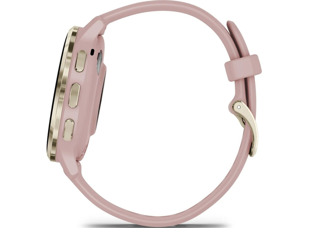 Смарт-часы Garmin Venu 3S Soft Gold Stainless Steel Bezel with Dust Rose Case and Silicone Band (010-02785-03) - изображение 5