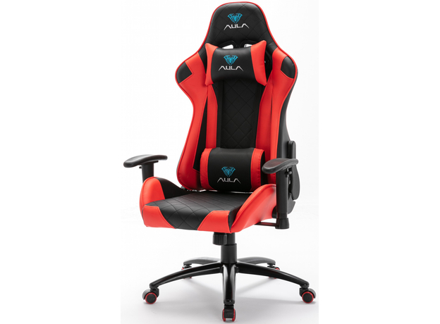 Кресло игровое Aula F1029 Gaming Chair Black+red (6948391286181) - изображение 9