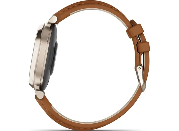 Garmin Lily 2 Classic Cream Gold with Tan Leather Band (010-02839-02) - изображение 3