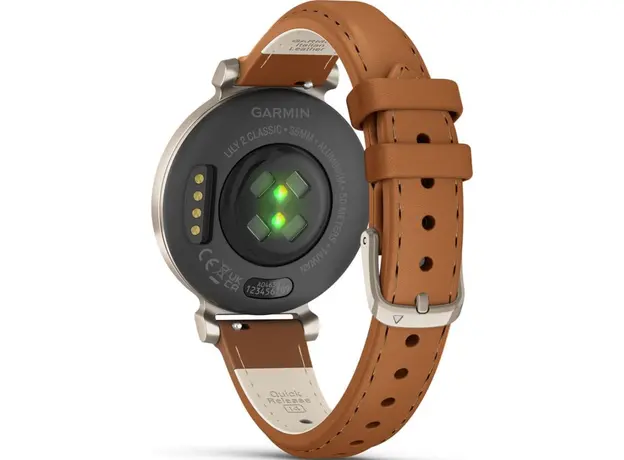 Garmin Lily 2 Classic Cream Gold with Tan Leather Band (010-02839-02) - изображение 4