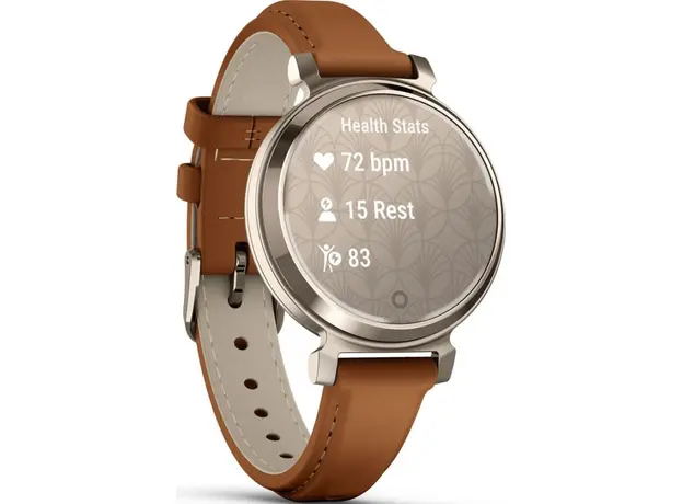 Garmin Lily 2 Classic Cream Gold with Tan Leather Band (010-02839-02) - изображение 8