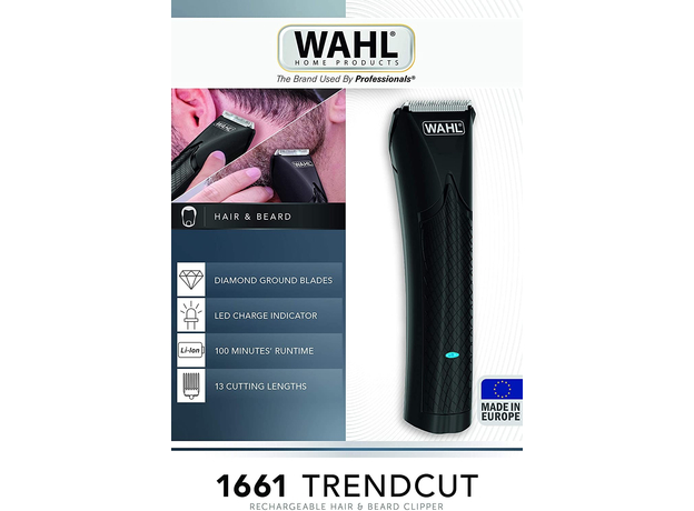 Машинка для стрижки волос WAHL TrendCut Li EU black (1661.0465) - изображение 5