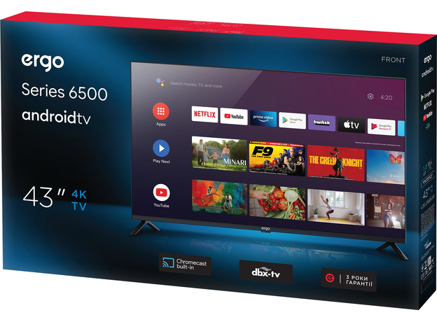 Телевизор Ergo 43GUS6500 - изображение 4