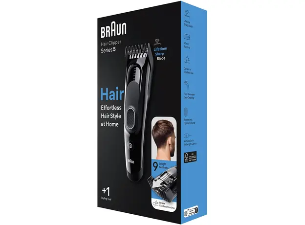 Машинка для стрижки волос Braun HairClip Series 5 HC5310 (4210201448679) - изображение 8