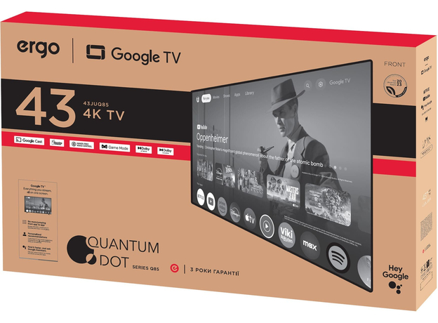 Телевизор Ergo QLED+ 43JUQ85 - изображение 8