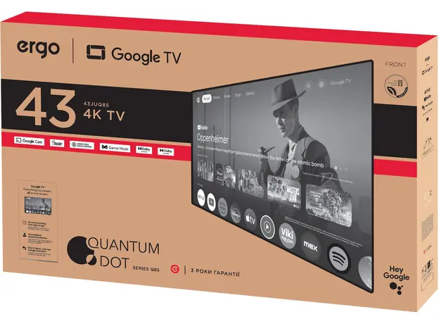 Телевизор Ergo QLED+ 43JUQ85 - изображение 8