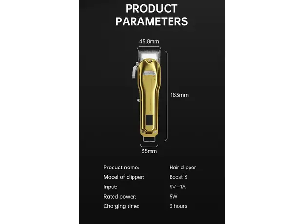 Машинка для стрижки волос Xiaomi Enchen Boost 3 Hair Clipper - изображение 3