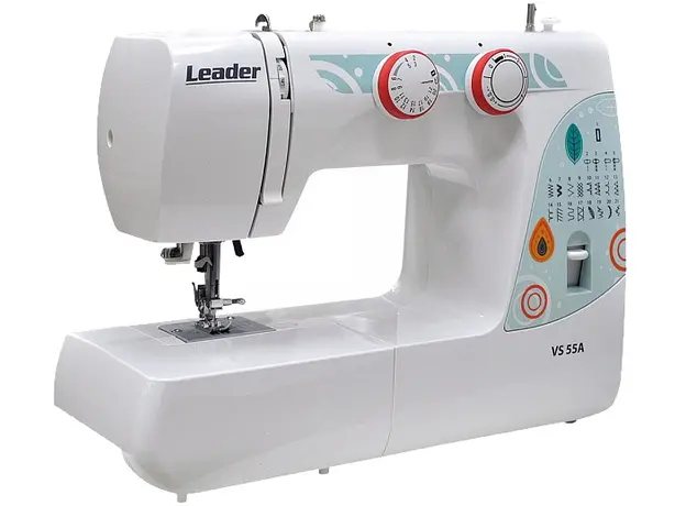 Швейная машина LEADER VS 55A белый/бирюзовый 
