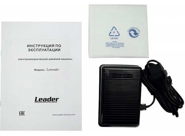 Швейная машина LEADER Lavender белый/синий - изображение 17 Швейная машина LEADER Lavender белый/синий - изображение 17