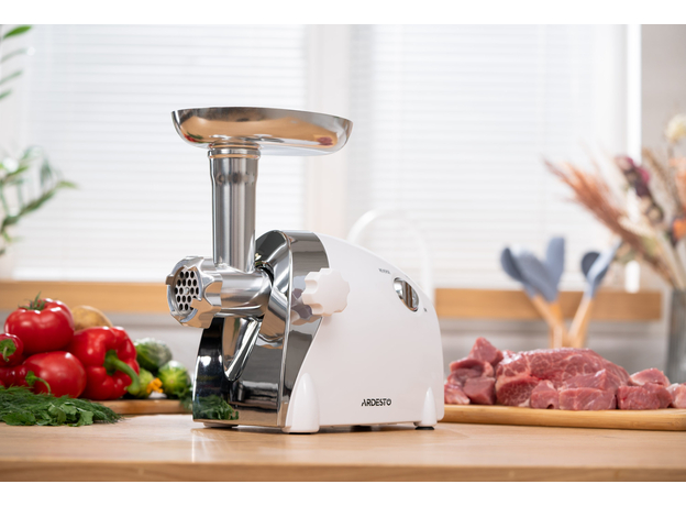 Мясорубка электрическая Ardesto MGA-2000W бело-серебристая - изображение 28