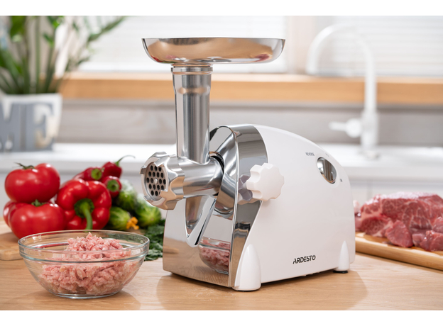 Мясорубка электрическая Ardesto MGA-2000W бело-серебристая - изображение 39