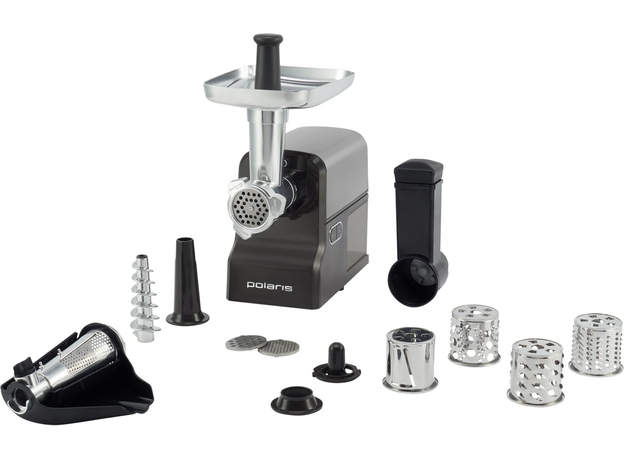 Мясорубка электрическая POLARIS PMG 2586 Нержавеющая сталь/серый - изображение 4