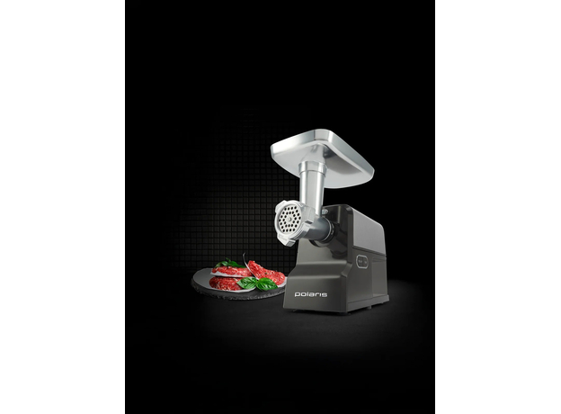 Мясорубка электрическая POLARIS PMG 2586 Нержавеющая сталь/серый - изображение 5