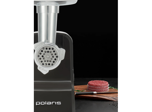 Мясорубка электрическая POLARIS PMG 2586 Нержавеющая сталь/серый - изображение 6