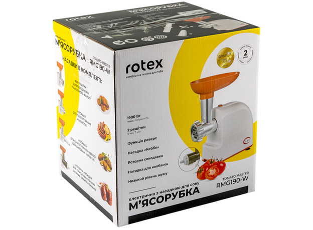 Мясорубка электрическая Rotex RMG190-W Tomato Master - изображение 11