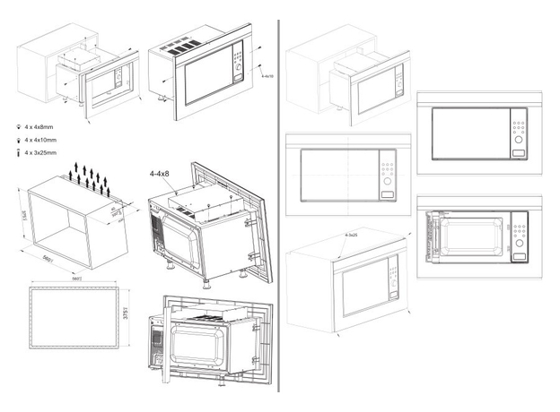 Встраиваемая микроволновая печь HANSA AMG20BFH - изображение 2