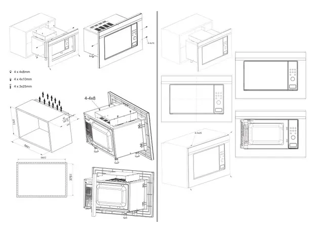 Встраиваемая микроволновая печь HANSA AMG20BFH - изображение 2