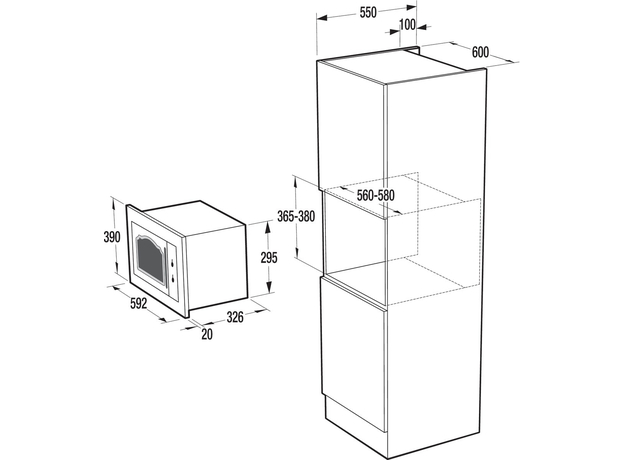 Встраиваемая микроволновая печь GORENJE BM235CLB - изображение 2