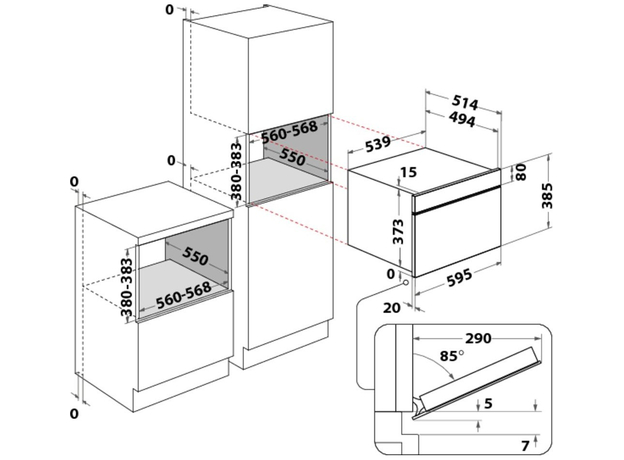 Встраиваемая микроволновая печь WHIRLPOOL W9 MD260 IXL - изображение 10