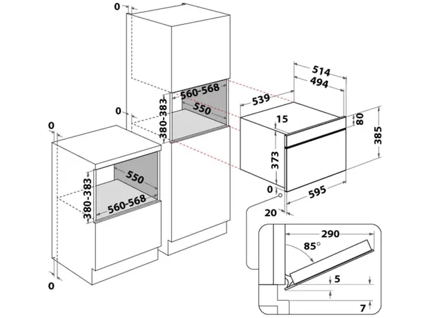 Встраиваемая микроволновая печь WHIRLPOOL W9 MD260 IXL - изображение 10