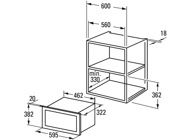Встраиваемая микроволновая печь Cata MMA 20 X - изображение 2