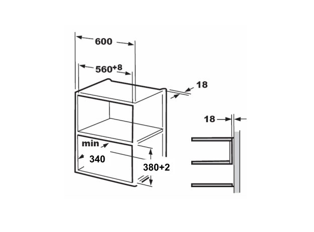 Встраиваемая микроволновая печь Hansa AMM20BEXH - изображение 4