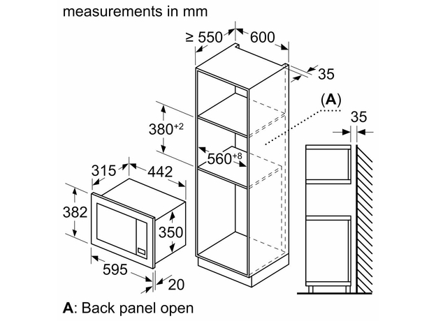 Встраиваемая микроволновая печь BOSCH BFL623MW3 - изображение 3
