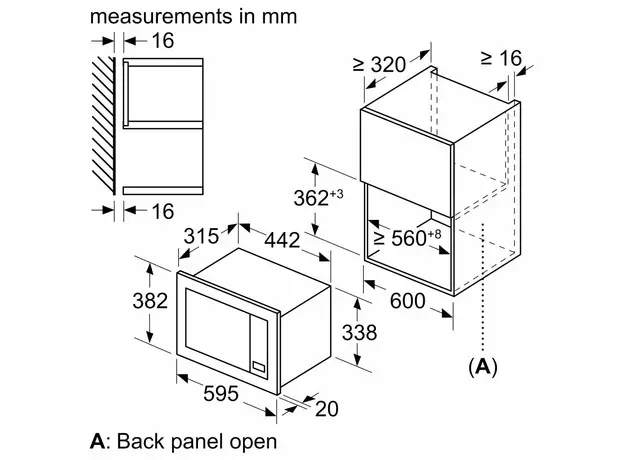 Встраиваемая микроволновая печь BOSCH BFL623MW3 - изображение 6