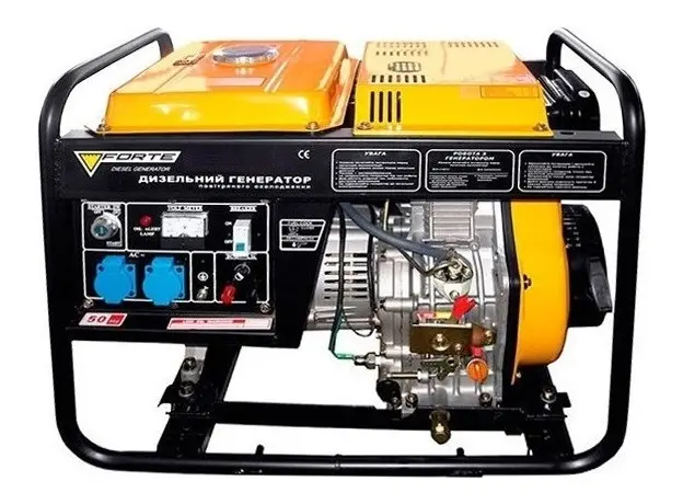 Генератор дизельный Forte FGD8000E 6/6.5 кВт электрический пуск (BP63491) 