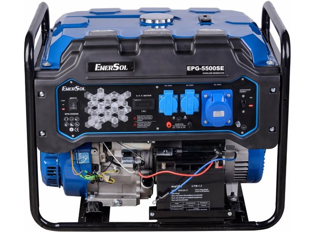 Генератор бензиновый EnerSol EPG-5500SE 5/5.5 кВт электрический пуск AVR 