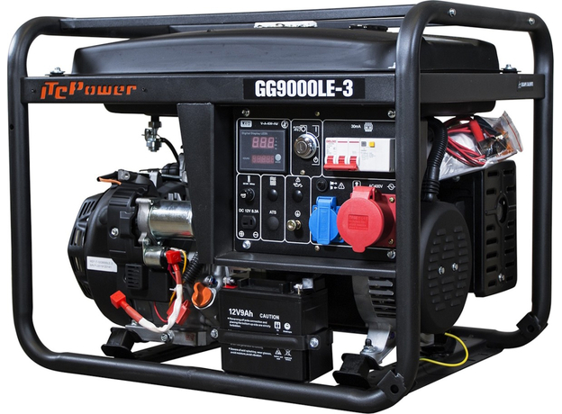 Генератор бензиновый ITC Power Petrol Gen Set 6000/6600 Вт (GG9000LE-3) 