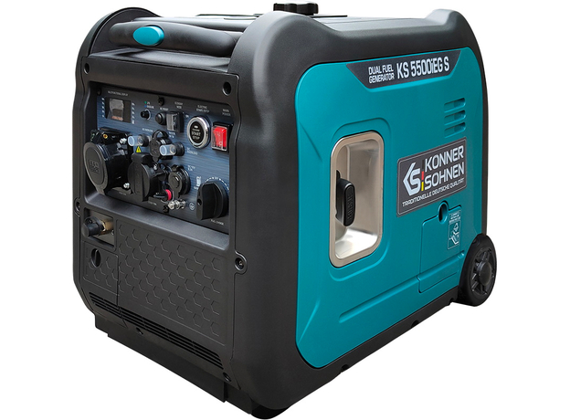 Генератор инверторный двухтоплевный газ + бензин Konner&Sohnen KS 5500iEG S 