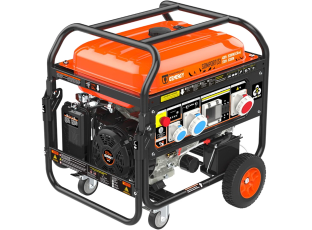 Генератор бензиновый GENERGY Somport-S 8/9.2 кВт 1 и 3 фазы электрический пуск AVR (240902090) 