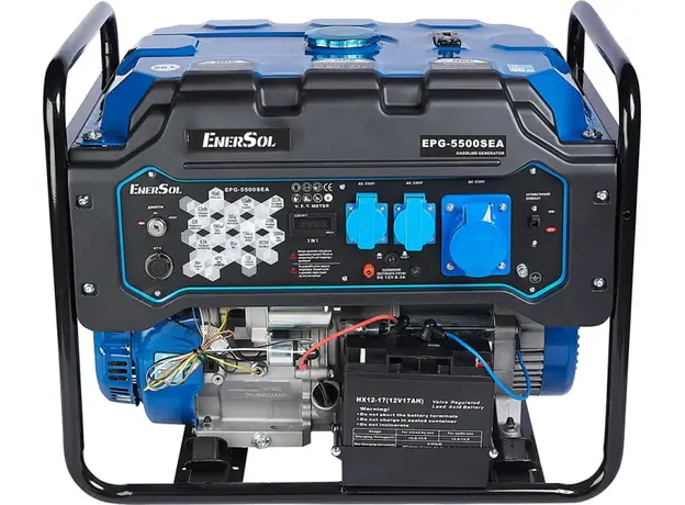 Генератор бензиновый EnerSol EPG-5500SEA 5/5.5 кВт электрический/ручной пуск AVR 