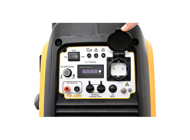 Электрогенераторная установка бензиновая инверторная Tolsen 2400W (79987) - изображение 7