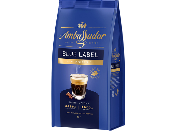 Кофе в зернах Ambassador Blue Label 1 кг (7612654000034) 