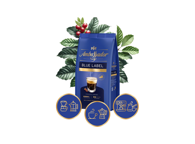 Кофе в зернах Ambassador Blue Label 1 кг (7612654000034) - изображение 4