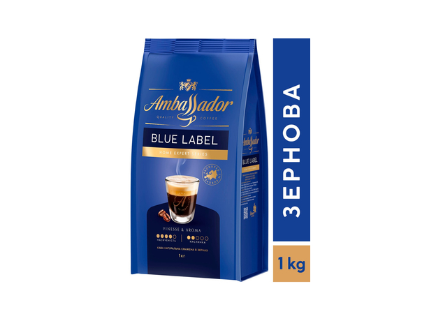 Кофе в зернах Ambassador Blue Label 1 кг (7612654000034) - изображение 5
