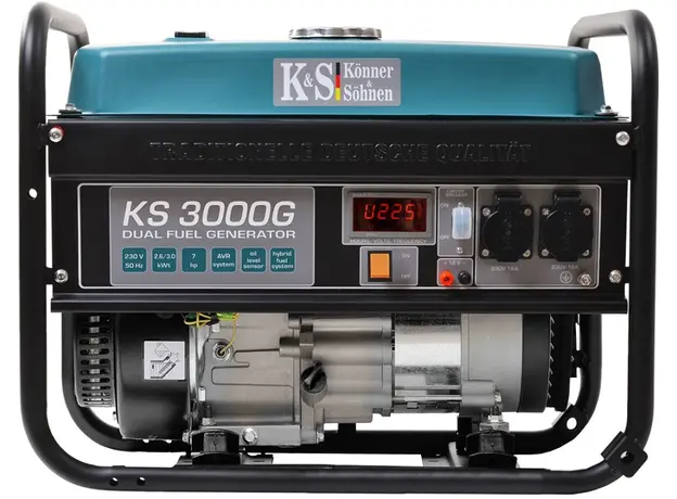 Генератор двухтоплевный газ + бензин Konner&Sohnen KS 3000G - изображение 2