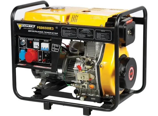 Генератор дизельный Forte FGD6500E 4/4.8 кВт электрический пуск (43690) - изображение 3