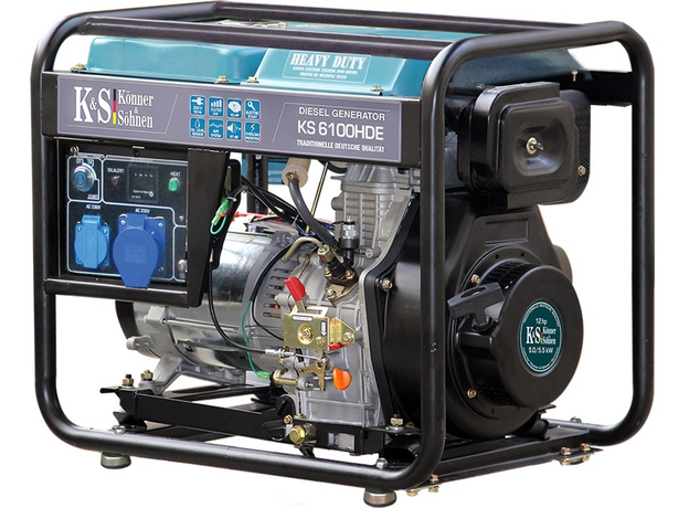 Генератор дизельный Konner&Sohnen Heavy Duty KS 6100HDE - изображение 2