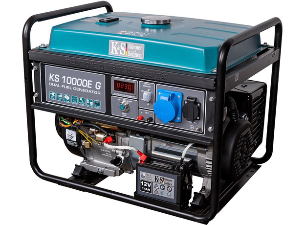 Генератор двухтоплевный газ + бензин Konner&Sohnen KS 10000E G - изображение 2