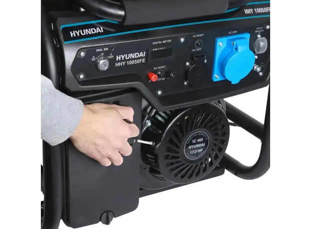 Генератор бензиновый Hyundai HHY 10050FE 7.5/8 кВт - изображение 6