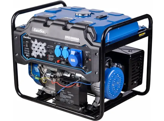 Генератор бензиновый EnerSol EPG-5500SE 5/5.5 кВт электрический пуск AVR - изображение 2
