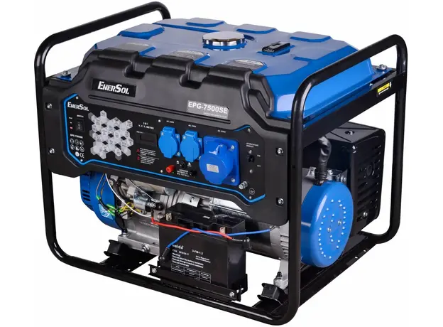 Генератор бензиновый EnerSol EPG-7500SE 7/7.5 кВт электрический пуск AVR - изображение 2