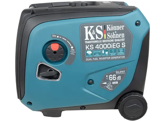 Генератор инверторный двухтоплевный газ + бензин Konner&Sohnen KS 4000iEG S - изображение 2