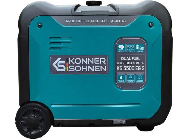 Генератор инверторный двухтоплевный газ + бензин Konner&Sohnen KS 5500iEG S - изображение 5